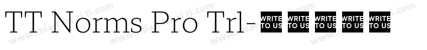 TT Norms Pro Trl字体转换